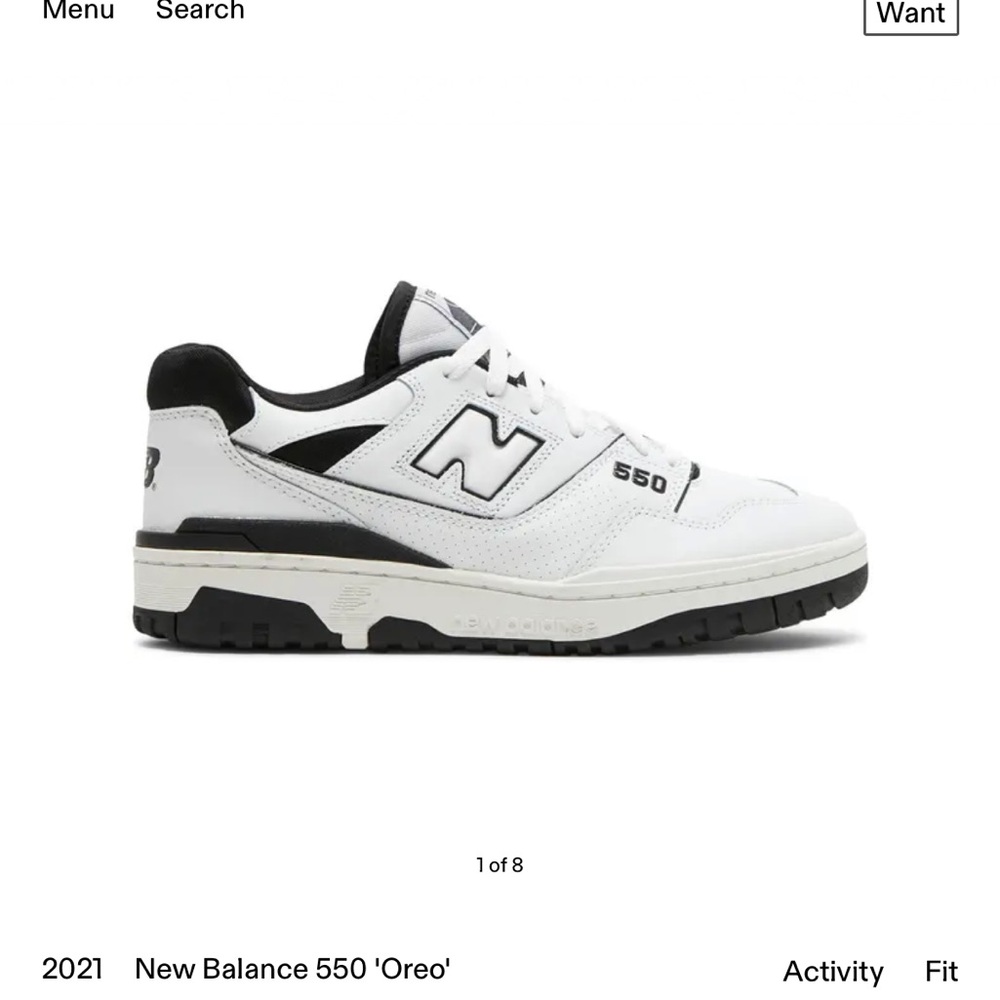 New Balance 550 Oreo Sneakers - White and Black